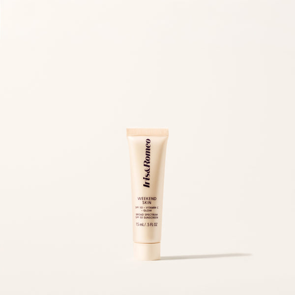 Mini Weekend Skin SPF 50 Universal Glow Tinted Mineral Sunscreen with Vitamin C + Niacinamide